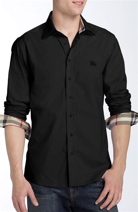 burberry black shirt ladies|burberry shirts for men black.